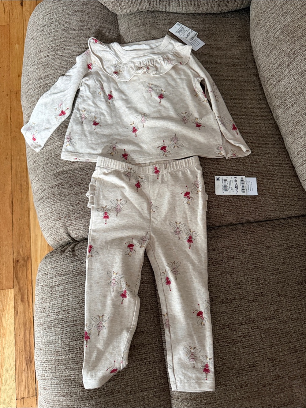 Size 12 mo. First impressions 2 piece set Top/ bottom